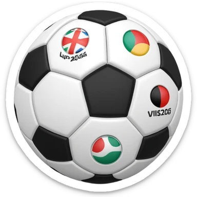 2026 world cup 3d football png sticker