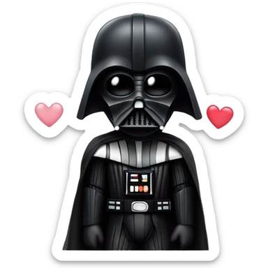 Darth Vader in love sticker