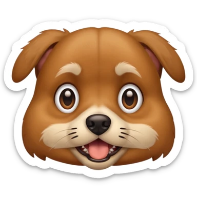 Una perro estresado sticker