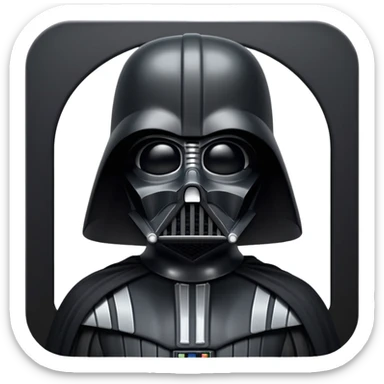 darth vader icon sticker