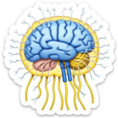 Brain is shoked sticker