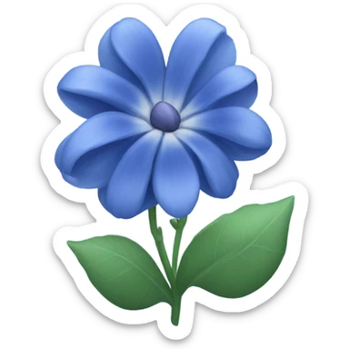 Blue bloom sticker