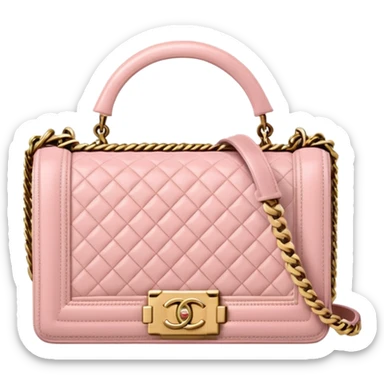 light pink chanel le boy bag sticker