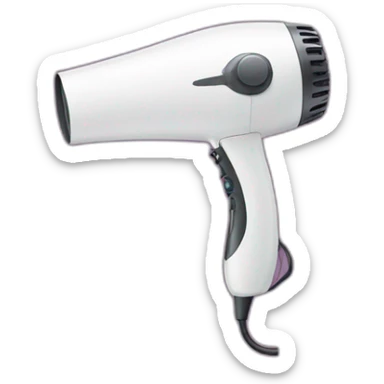 hair dryer sticker