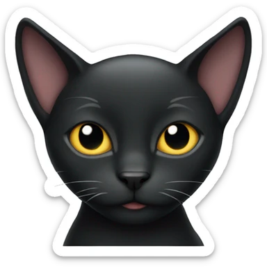  black cat sticker