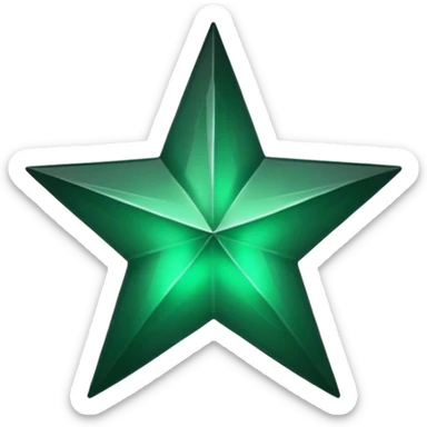 dark emerald aesthetic star sticker