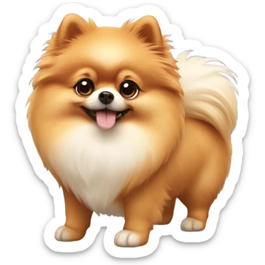Pomeranian dog sticker
