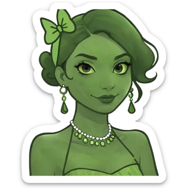 Brunette light skin Girls partying  sticker