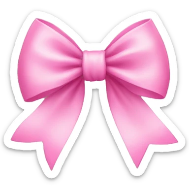 pink bow sticker