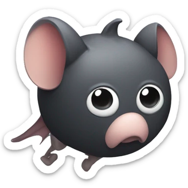 Instagram logo avec une chauve-souris  sticker