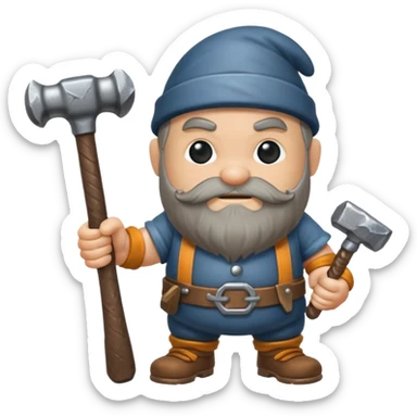 Dwarf hammer sticker