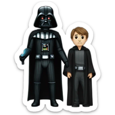 Harry potter et dark vador sticker