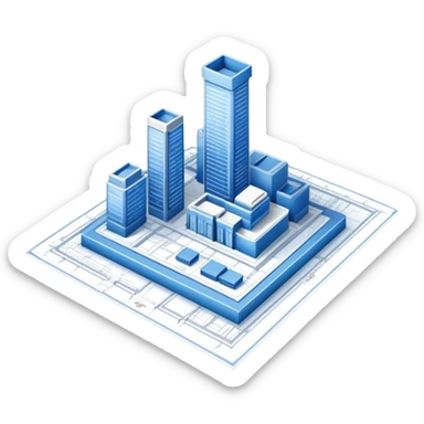 blueprint plan sticker