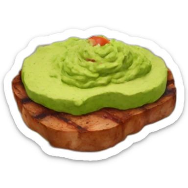 bbq with guacamole sticker