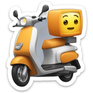 microwave scooter sticker