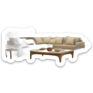 japandi interior design sticker