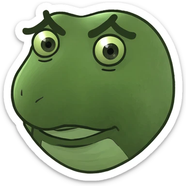 Finger in zipped lips sticker