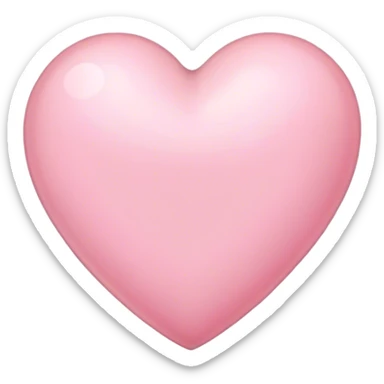 Light pink heart sticker