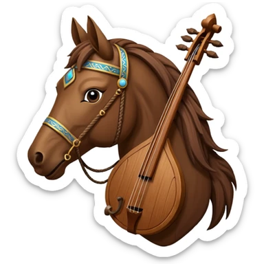 Morin khuur, mongolian sticker