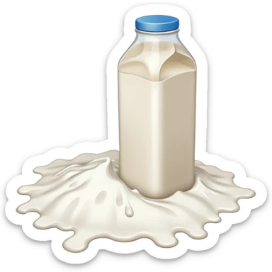 spoiled milk floor spill sticker