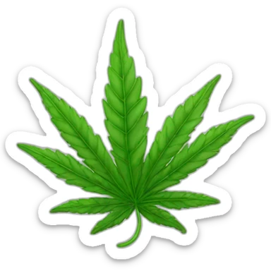 Weed sticker