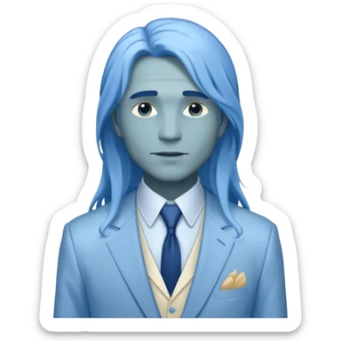 ethereal-pastel-transparent-translucent-gorgeous-spectral-dark-greyish-blue-whitish-gloomy-man-with-blue-long-hair-with-a-beautiful-creme-suit sticker