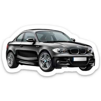 Black bmw e87 1 series sticker