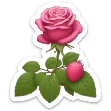 Framboise rose sticker