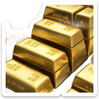 Gold bars sticker