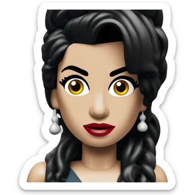 amy winehouse lego thumbnail sticker