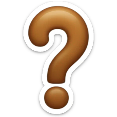 question mark emoji sticker