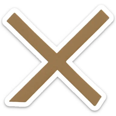 Check mark in beige   sticker