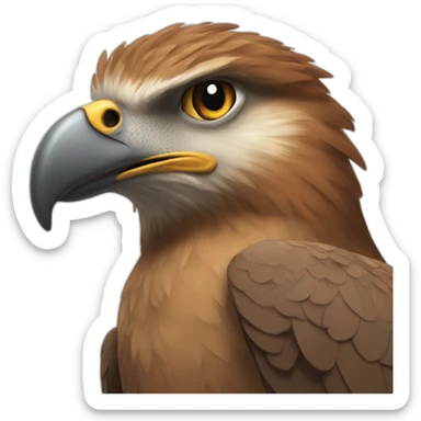 smirky buzzard sticker