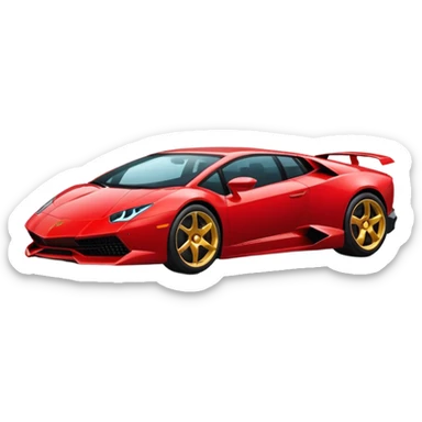 red lamborghini sticker