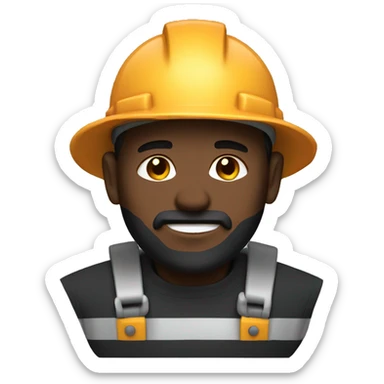 Guy mining coal sticker