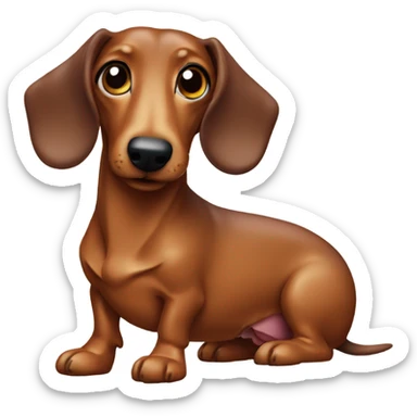Sausage dog sticker