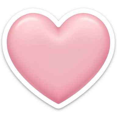 Pink pastel heart sticker
