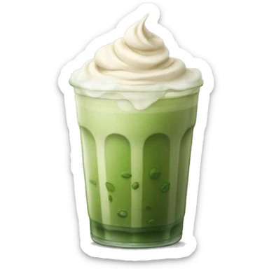 iced matcha latte sticker