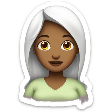 Pregnant girl sticker