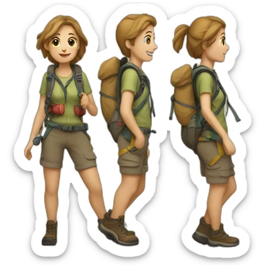 HIKING sticker