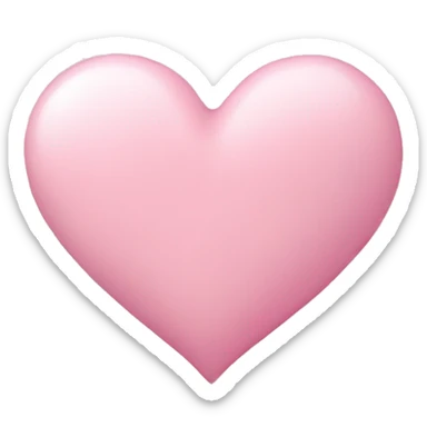 Pastel pink heart  sticker