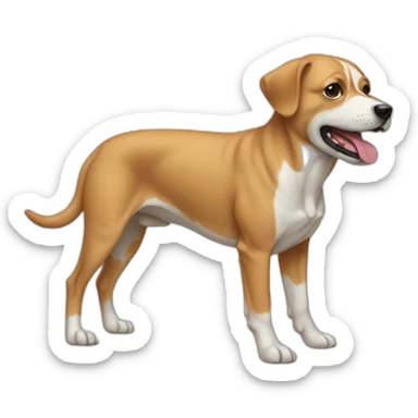 anatomy of dog sticker