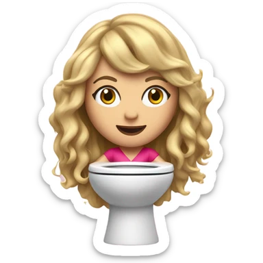 skibidi toilet taylor swift sticker