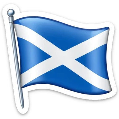 blue scotish pin for map sticker