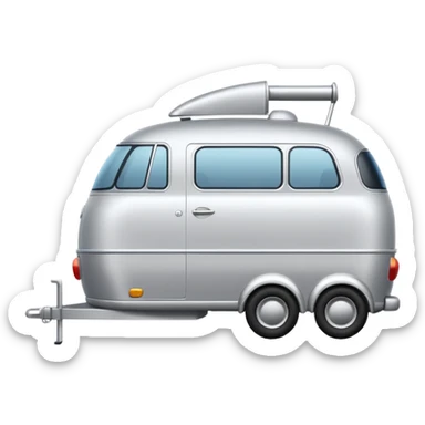 car with towbar pulling a  trailer  sticker