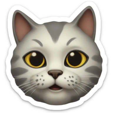 catcat in mask of madness sticker