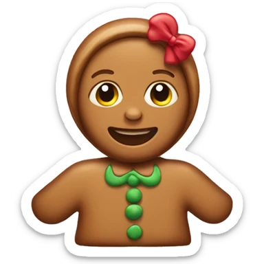 Gingerbread girl  sticker