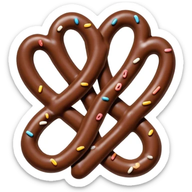 Hersheys chocolate pretzels  sticker