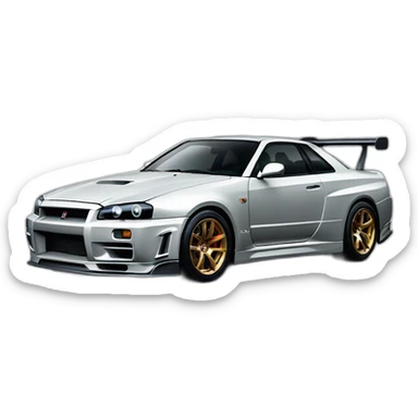 Nissan gtr r34 sticker