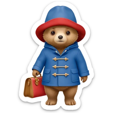 Paddington bear sticker